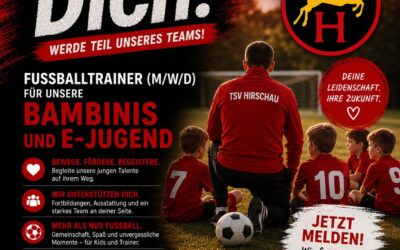 Fußball-Trainer (m / w / d) für Bambinis und E-Jugend gesucht